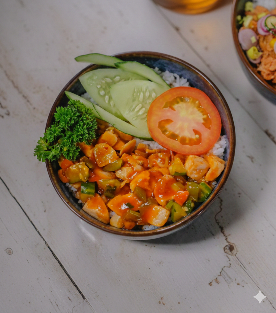 Sweet & Spicy Chicken Rice